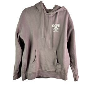 Cove Surf Company Purple Graphic Hoodie Mens medium Skeleton Pullover